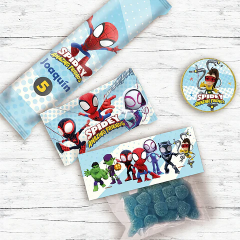 Kit Imprimible Spidey Y Sus Amigos, Hombre Araña, Cumple