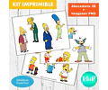Kit Imprimible Letras 3d Los Simpson Editables