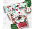 Kit Imprimible Moana Tropical Nena, Editable 