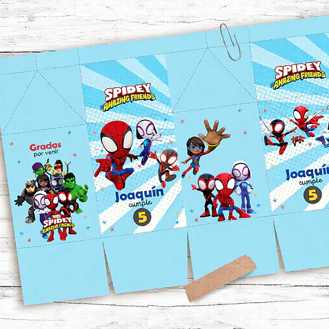 Kit Imprimible Spidey Y Sus Amigos, Hombre Araña, Cumple