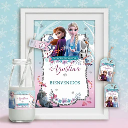 Kit Imprimible Frozen, Anna Y Elsa, Frozen 2, Editable Pdf Cumpleaños