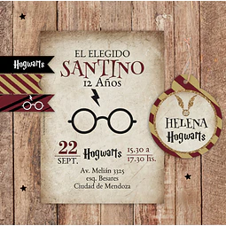 Kit Imprimible Harry Potter Editable con Pdf Cumpleaños