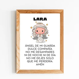 Láminas Imprimibles Ángel De La Guarda + Láminas Editables
