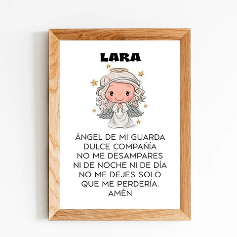 Láminas Imprimibles Ángel De La Guarda + Láminas Editables