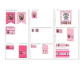 Kit Imprimible Roblox Niña Rosa 100% Editable