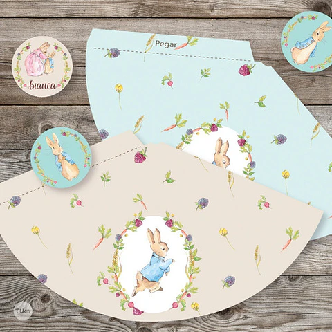 Kit Imprimible Conejo Peter Rabbit Tukit