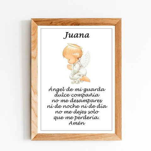 Láminas Imprimibles Ángel De La Guarda + Láminas Editables