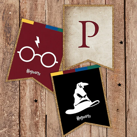 Kit Imprimible Harry Potter Editable con Pdf Cumpleaños