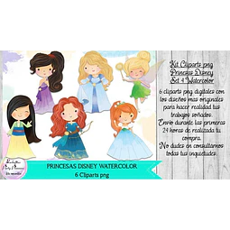 Cliparts Imagenes Png Princesas Disney 4 Watercolor Acuarela