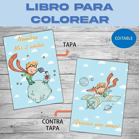 Pintar Personalizable Para Imprimir El Principito