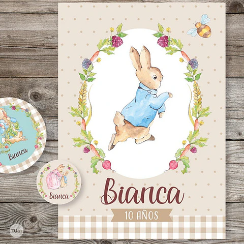 Kit Imprimible Conejo Peter Rabbit Tukit