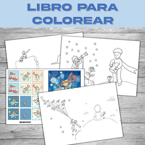 Pintar Personalizable Para Imprimir El Principito