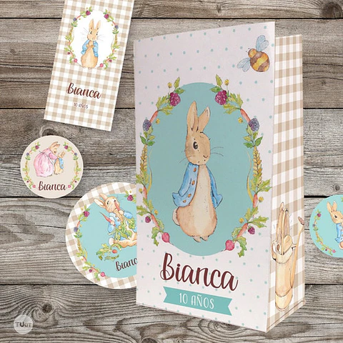 Kit Imprimible Conejo Peter Rabbit Tukit