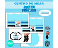 Centro De Mesa Imprimible Jefe En Pañales Caja Hexagonal (2)