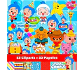 Kit Payaso Plim Plim Clipart Png Y Papeles Digitales