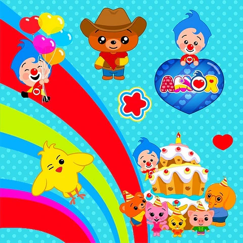 Kit Payaso Plim Plim Clipart Png Y Papeles Digitales