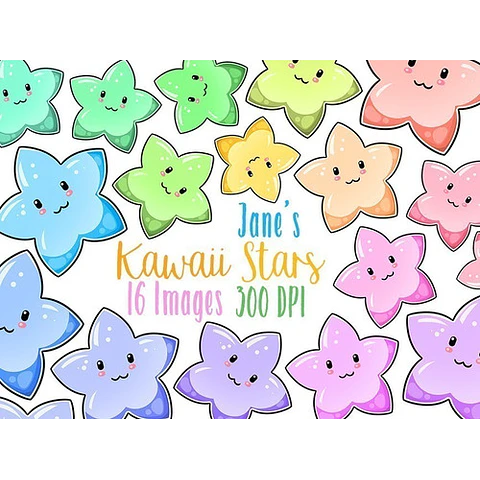 Cliparts Imagenes Png Estrellas De Colores Pasteles Jk43