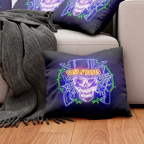 Diseños Plantillas Almohadones Cojines Rock Internacional 