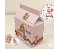 Kit Imprimible Animalitos Del Bosque Tribal Tipi Rosa Tukit