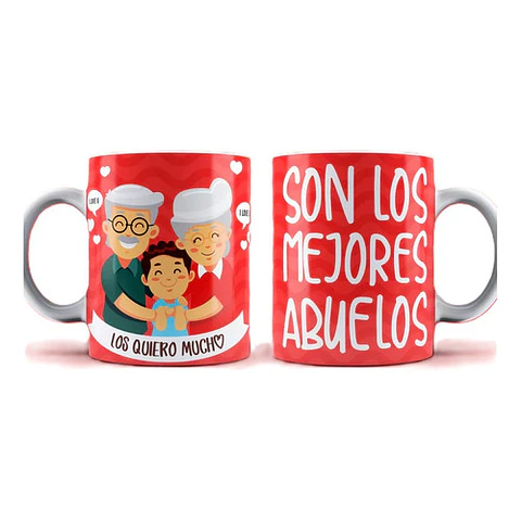 Plantillas Diseños Super Abuelos Sublimar Tazas Sublimacion