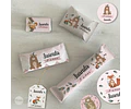 Kit Imprimible Animalitos Del Bosque Tribal Tipi Rosa Tukit