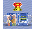 Plantillas Diseños Super Abuelos Sublimar Tazas Sublimacion