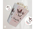 Kit Imprimible Mariposa Mariposas Salmon Candy Bar