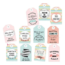 Kit Imprimible Día Del Amigo Tags, Etiquetas, Tarjetas