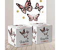 Kit Imprimible Mariposa Mariposas Salmon Candy Bar