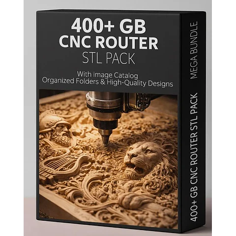 Megapack de archivos STL de 400 GB: paquete de relieve CNC y modelos 3D / Descarga digital para fresadoras y routers / Uso comercial
