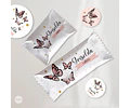 Kit Imprimible Mariposa Mariposas Salmon Candy Bar