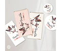 Kit Imprimible Mariposa Mariposas Salmon Candy Bar