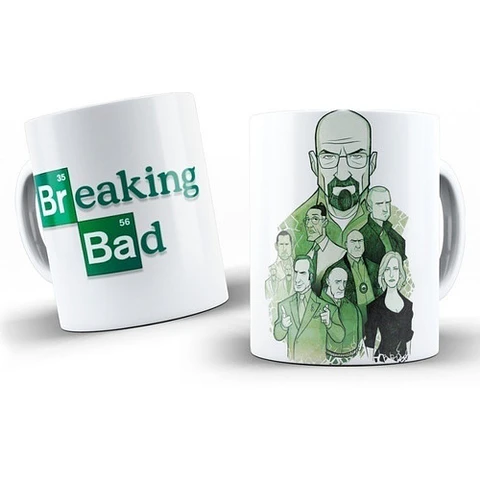 Kit Diseños Plantillas Tazas Breaking Bad Sublimación 