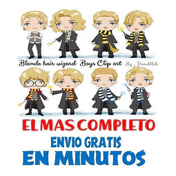 Pack Imagenes Tiernos Magos Pelo Rubio Magia + Regalo A1