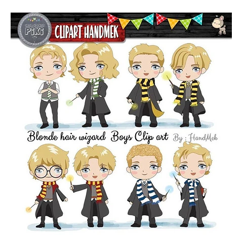 Pack Imagenes Tiernos Magos Pelo Rubio Magia + Regalo A1