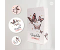 Kit Imprimible Mariposa Mariposas Salmon Candy Bar