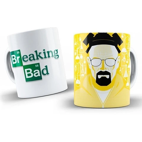 Kit Diseños Plantillas Tazas Breaking Bad Sublimación 