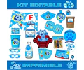 Kit De Cumpleaños Las Pistas De Blue Imprimible Editable