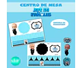 Centro De Mesa Imprimible Jefe En Pañales Caja Hexagonal (1)