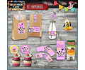 Kit Imprimible Candy Bar Mickey Minnie Bebe Nena Completo