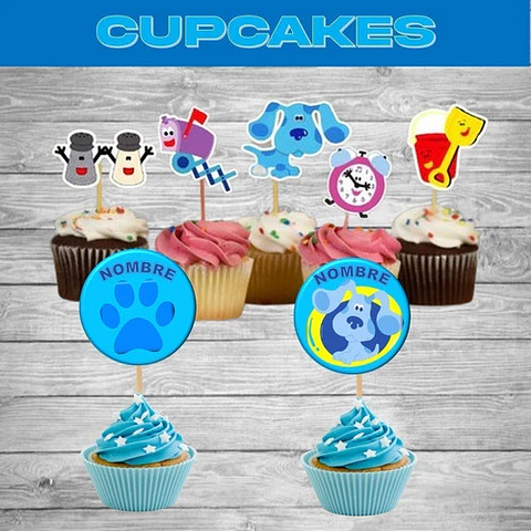 Kit De Cumpleaños Las Pistas De Blue Imprimible Editable