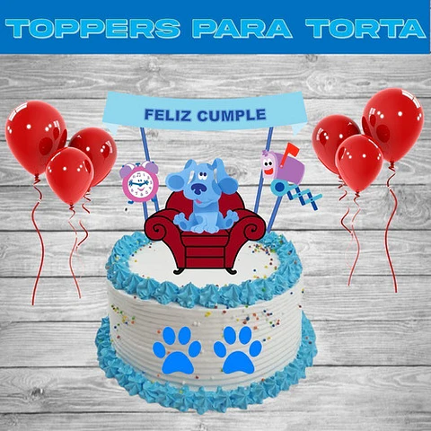 Kit De Cumpleaños Las Pistas De Blue Imprimible Editable