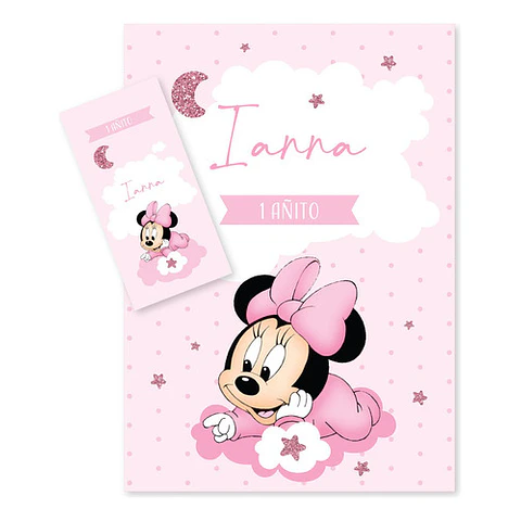 Kit Imprimible Minnie Bebe Baby Babies Tukit