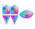 Kit Imprimible Candy Bar Nivis Amigos De Otro Mundo Full