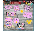 Kit Imprimible Candy Bar Mickey Minnie Bebe Nena Completo