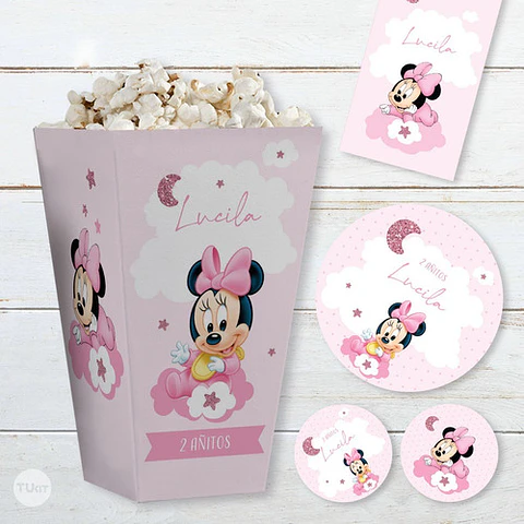 Kit Imprimible Minnie Bebe Baby Babies Tukit