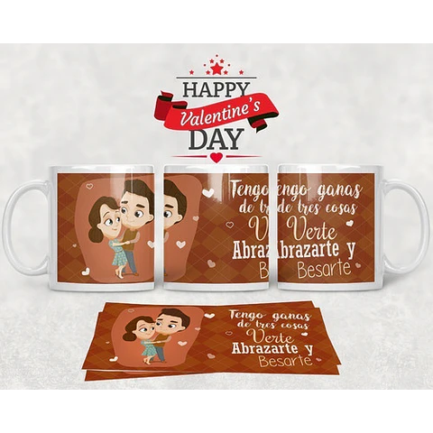 Kit Diseños Plantillas Tazas San Valentin Amor Sublimación