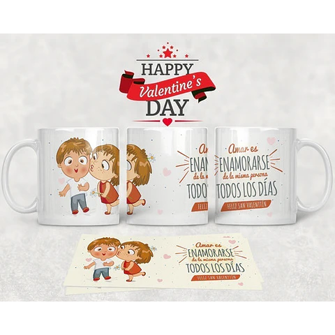 Kit Diseños Plantillas Tazas San Valentin Amor Sublimación