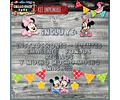 Kit Imprimible Candy Bar Mickey Minnie Bebe Nena Completo