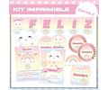 Kit Imprimible Lluvia De Amor Nubecita Editable Deco Y Candy